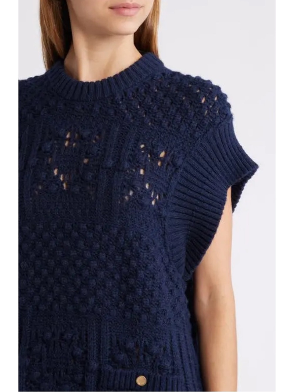FRAME
Mixed Stitch Knit Sweater Dress - Picture 4 of 12